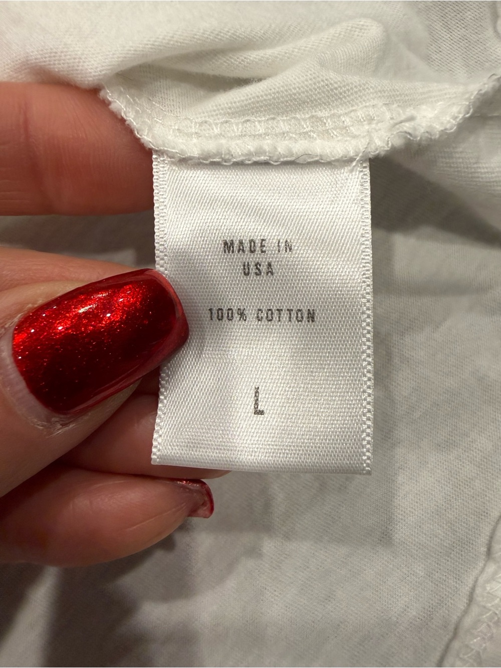 Anthropologie White Tee with Red Star Graphic and Red Ringer Neck - Picture 4 of 7